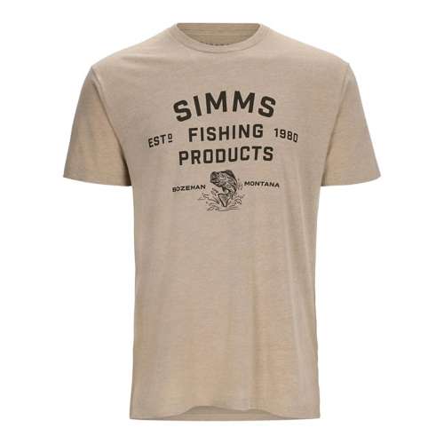 Men's Simms Stacked Logo Bass T-Shirt