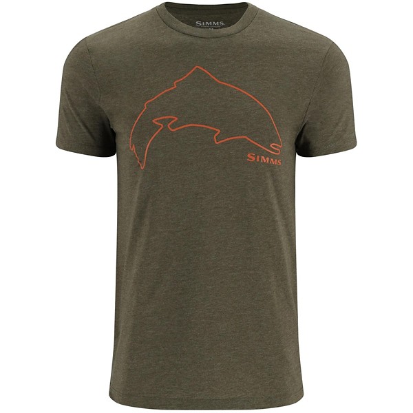 SIMMS Men's  Trout Outline T-Shirt