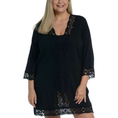 Women's La Blanca Plus V-Neck Dress Swim Cover Up