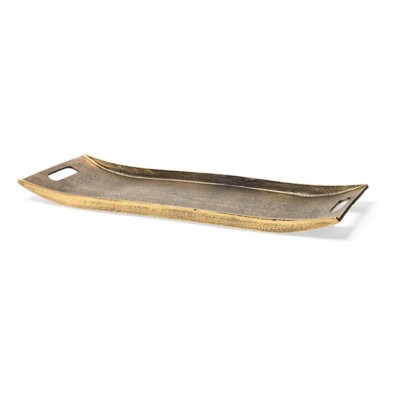 Mercana Drey Gold Rectangular Tray