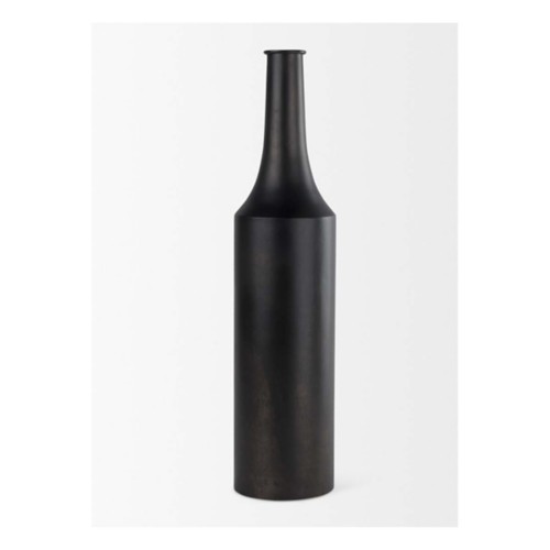 Mercana Aubrey Black Iron Flower Vase - Primary Image