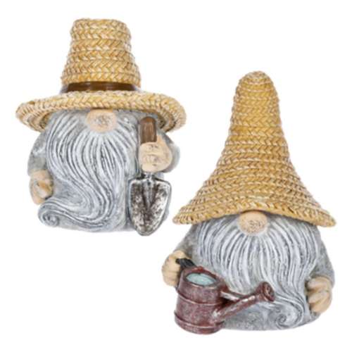 Midwest-CBK Garden Gnomes w/Straw Hat Figurines (Style May Vary)