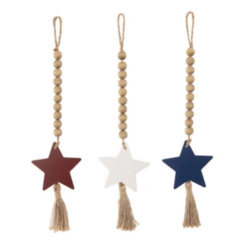 Midwest-CBK Star Ornament with Beaded Hanger (Color May Vary)