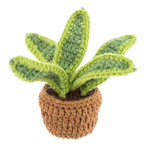 Midwest-CBK Crochet House Plant Brown Pot (Style May Vary)
