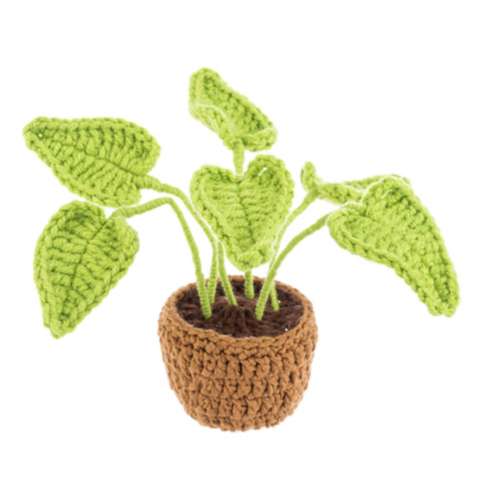 Midwest-CBK Crochet House Plant Brown Pot (Style May Vary)