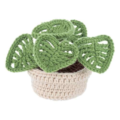 Midwest-CBK Crochet House Plant Grey Pot (Style May Vary)