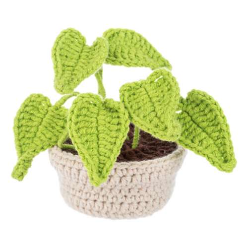 Midwest-CBK Crochet House Plant Grey Pot (Style May Vary)