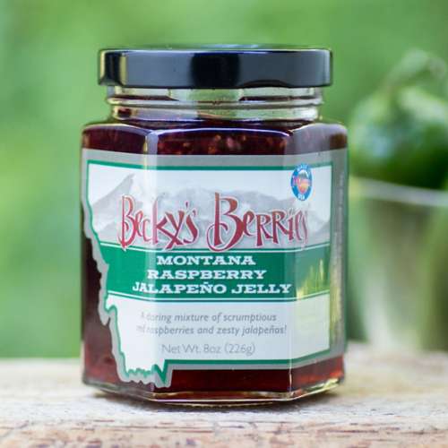 Becky's Berries Montana Raspberry Jalapeno Pepper Jelly 8 oz
