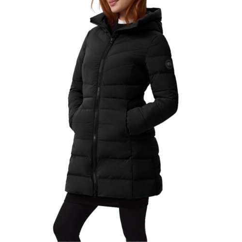 Women s Canada Goose Black Label Clair Hooded Mid Down Parka