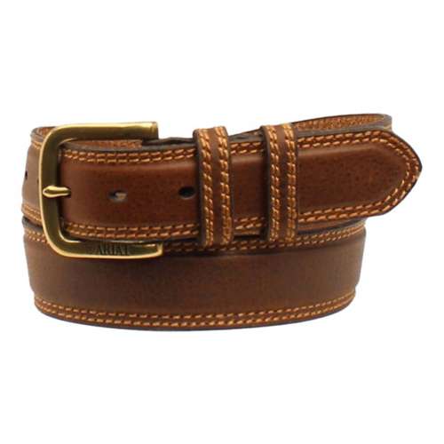 Men's Ariat Classic Strap Brown Stitch Belt