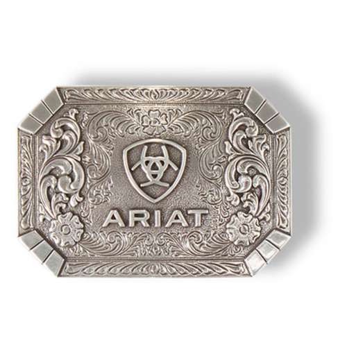 Men's Ariat Rectangle Cut Corner Shield Belt Buckle