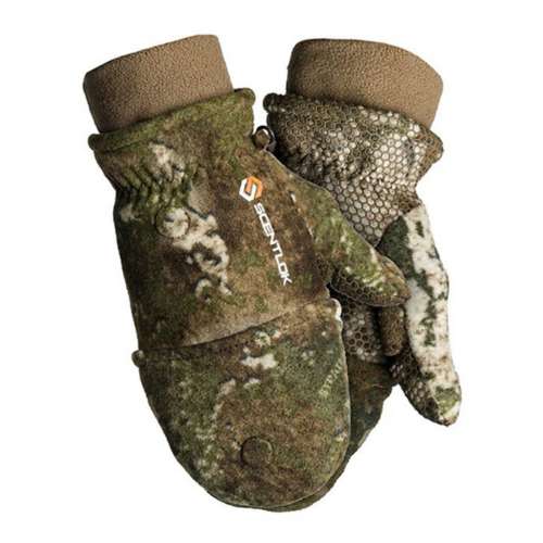 Men's ScentLok Fleece Pop Top Hunting Gloves
