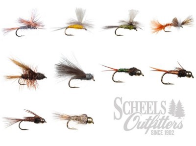 Scheels Outfitters Classic Mayfly Liftecycle Fly Assortments 10 Pack