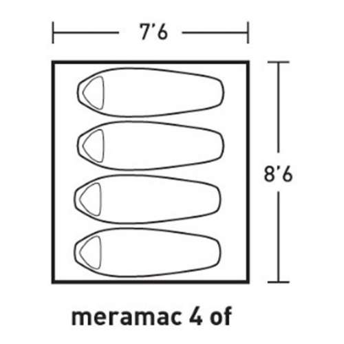 ALPS Mountaineering Meramac 4 OF Person Tent