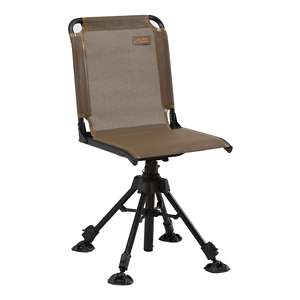 Black Sierra Padded Swivel Hunting Blind Chair, 360° Silent Hunt Chair  Supports 300 lbs, Heavy Duty Hunt Seat w/Carry Strap, Portable Folding  Outdoor