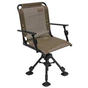 Swiveling Stool For Hunting Ground Blind Chair Tree Stand Seat Folding Portable 