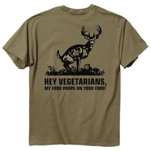 Men's Buck Wear Food Poops T-Shirt