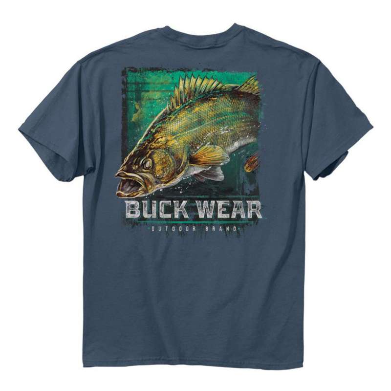 Men's Buckwear Painted Splatter Walleye Shirt