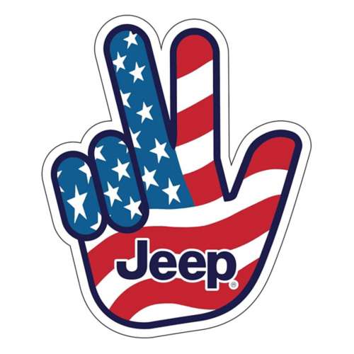 Buck Wear Jeep USA Wave Sticker Sticker