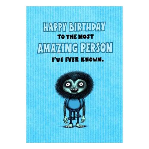 Bald Guy Greetings Most Amazing Person Card