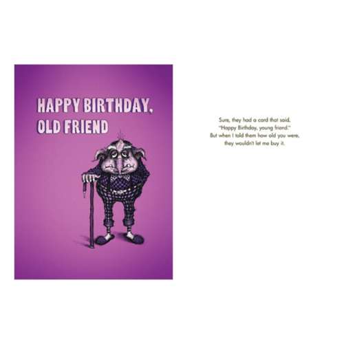 Bald Guy Greetings Happy Birthday, Old Friend Card