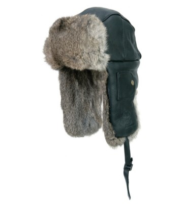 mad bomber hat leather