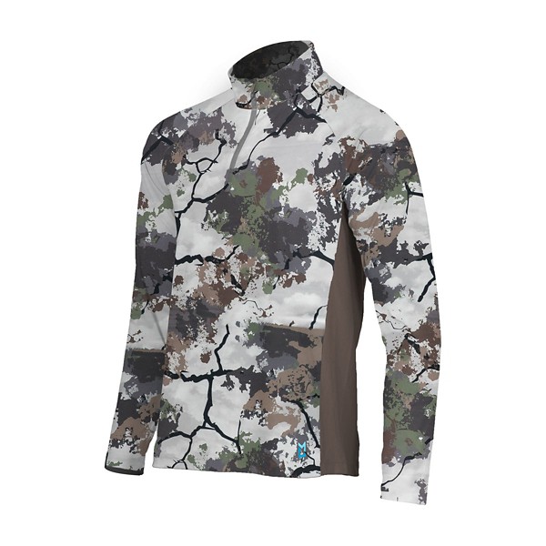 MOBILE COOLING Men's  King's Camo Long Sleeve 1/4 Zip