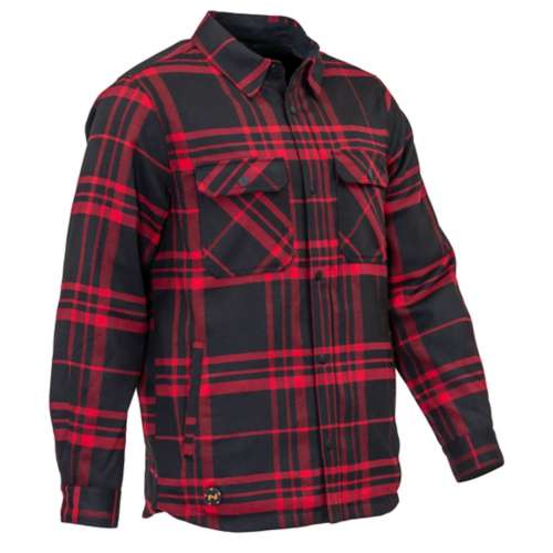 Men's Mobile Warming Flannel Heathed Heated Shell Jacket