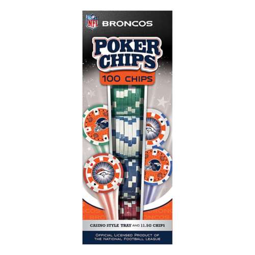Masterpieces Puzzle Co. Denver Broncos 100 pc Poker Chip Set