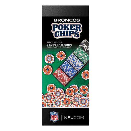 Masterpieces Puzzle Co. Denver Broncos 100 pc Poker Chip Set