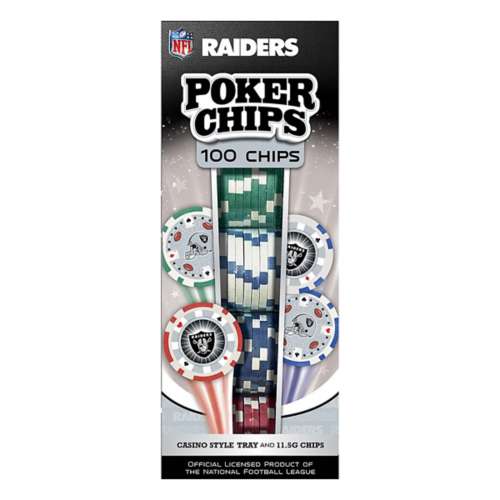 Masterpieces Puzzle Co. Las Vegas Raiders 100pc Poker Chip Set