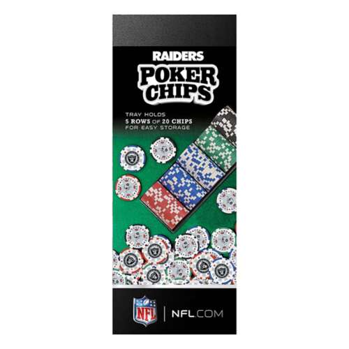 Masterpieces Puzzle Co. Las Vegas Raiders 100pc Poker Chip Set