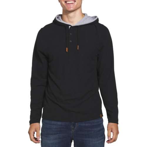 North face men's hot sale tri blend henley hoodie