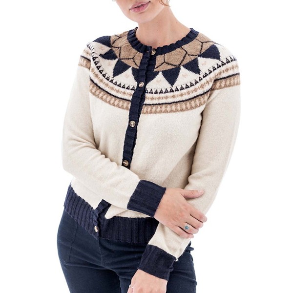 Women's Old Ranch Cardigan Alani Medium Whisper White