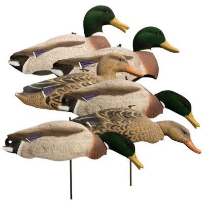 Higdon Magnum Full Form Shell Mallard, Variety Pk, Flocked Heads
