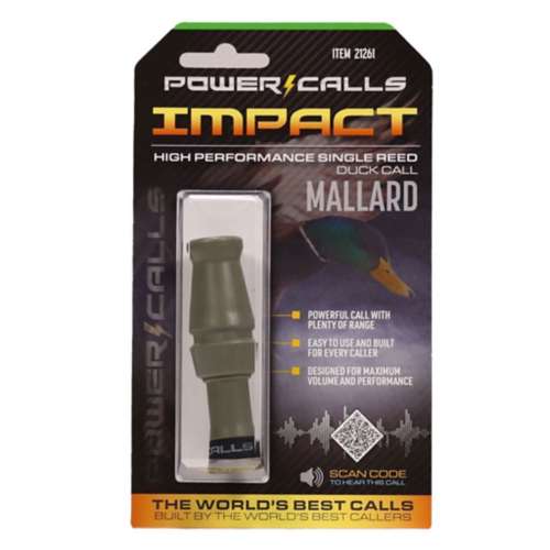 Power Calls Impact OD Green Poly Duck Call