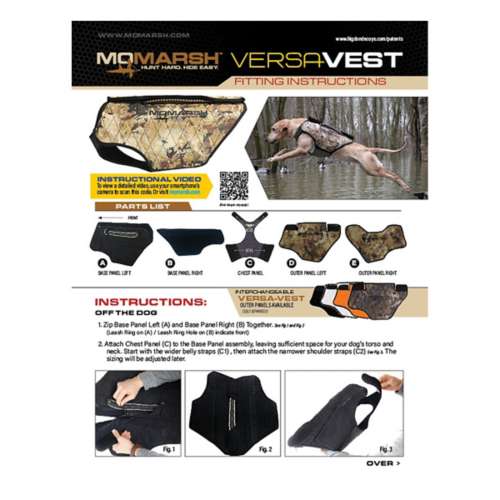 MOmarsh Versa Vest Waterfowl Dog Vest Replacement Covers, 54 OFF