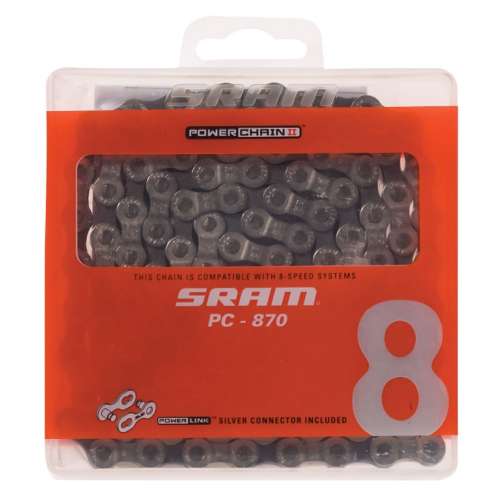 SRAM PC-870 8-Speed 114L 7.1mm Silver Chain