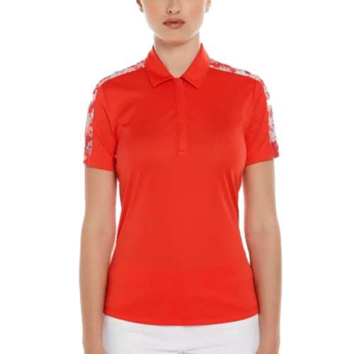 Women's PGA Tour Playful Floral Golf Polo