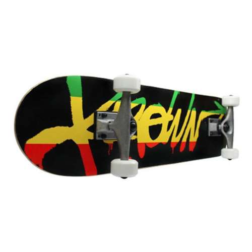 Krown Rookie Rasta Script Complete Skateboard
