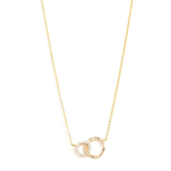 Women's Splendid Iris Locked Circles Necklace product image