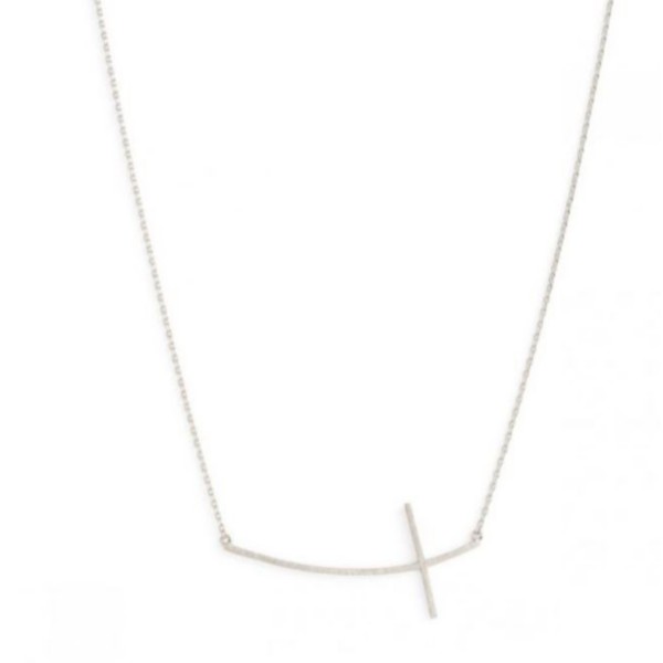 Women's Splendid Iris Long Cross Necklace product image