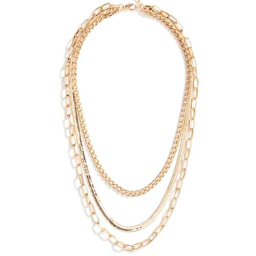 Splendid Iris Chain Layered Necklace
