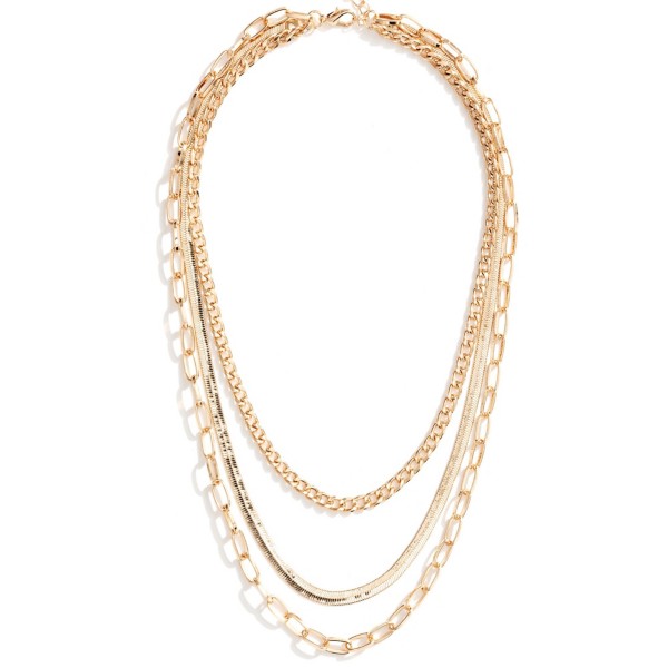 Women's Splendid Iris Chain Layered Necklace product image