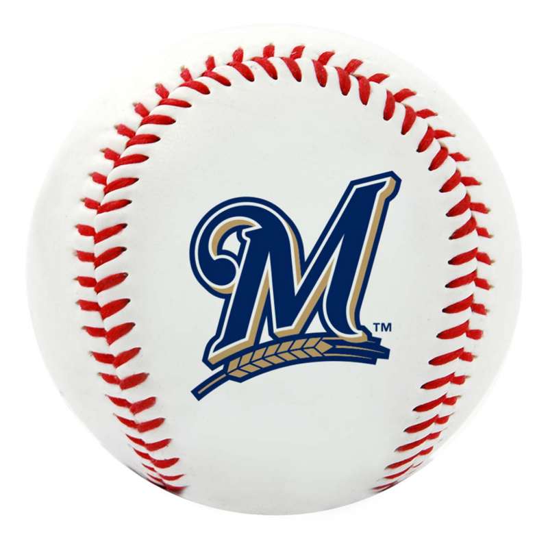 Milwaukee Brewers Rawlings Team Logo Baseball