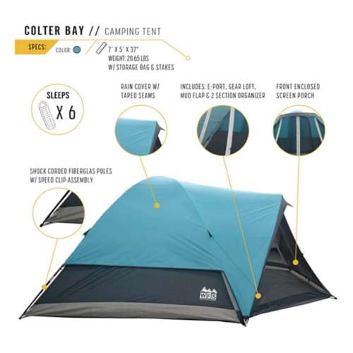 World Famous Sports Colter Bay 6 Person Tent