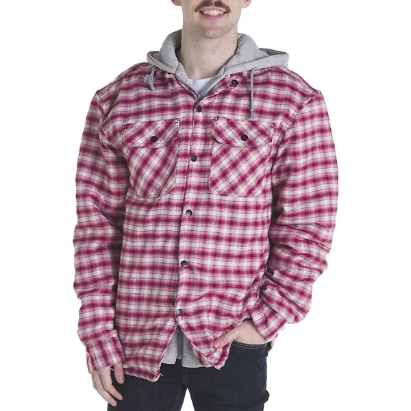 Men's American Outback Tech Flannel Hooded Shirt Jacket product image