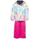 Toddler Girls' Word Famous Sports Snow Day Jacket and Bib Set