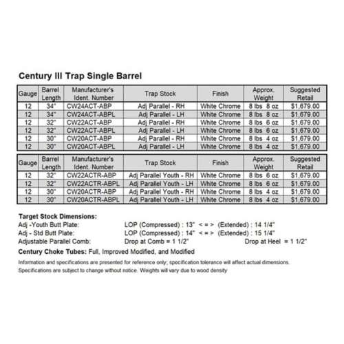 SKB Century III Trap Single Barrel Trap Single-Shot Shotgun