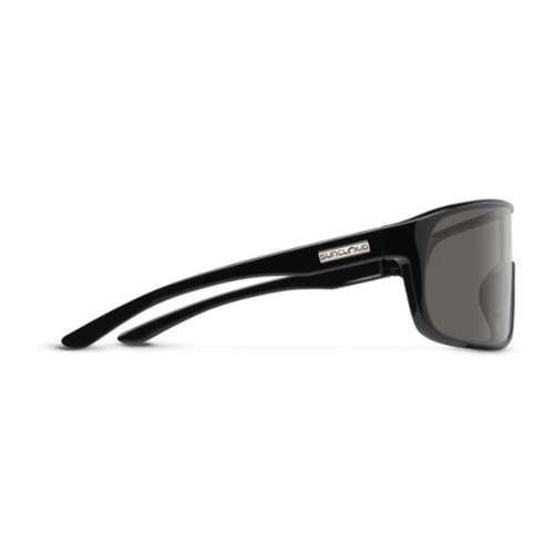 Sport rectangular-frame logo sunglasses